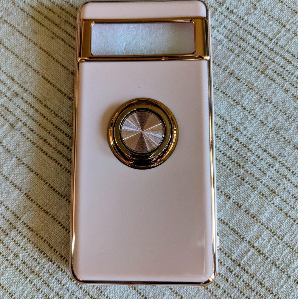 Kickstand Phone Case W/ Classic Pink & Gold Accents For Samsung Pink / Gold - Picture 2 of 4